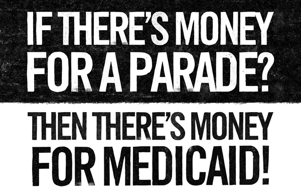 Money for Parade - Money for Medicaid
